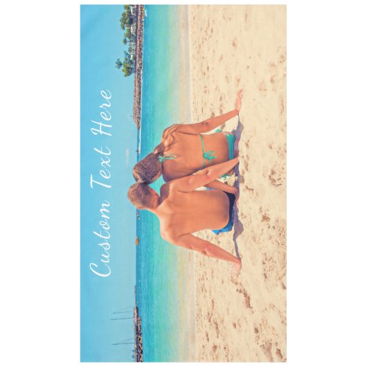 写真パーソナライズされたのテーブルクロスとカスタム文字 テーブルクロス (正面)