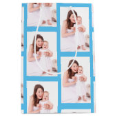 写真パーソナライズされたのパタ独身のーン ミディアムペーパーバッグ (正面)