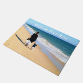 写真パーソナライズされたのフォーマットとカスタム文字 ドアマット (アングル)