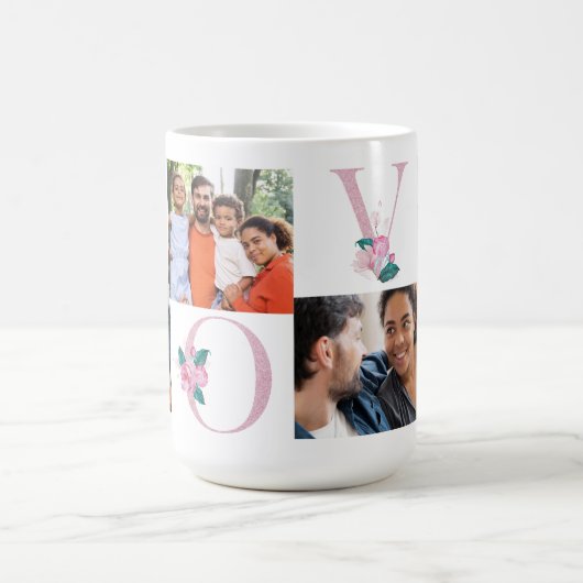 写真パーソナライズされたのマグカップ コーヒーマグカップ (中央)