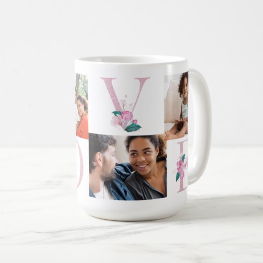 写真パーソナライズされたのマグカップ コーヒーマグカップ (正面右)