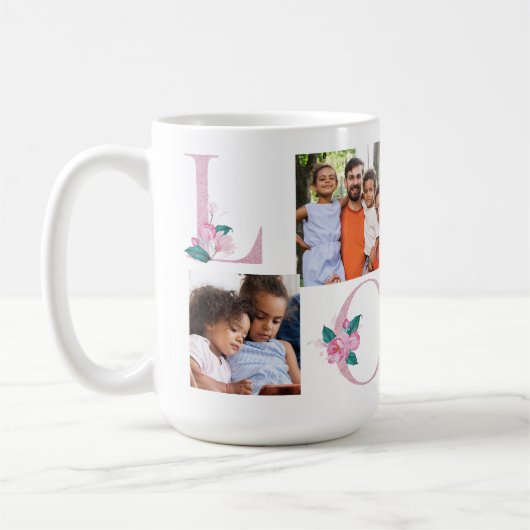 写真パーソナライズされたのマグカップ コーヒーマグカップ (左)