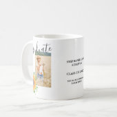 写真パーソナライズされたの卒業 コーヒーマグカップ (正面左)