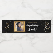 写真パーソナライズされたの卒業 ペットボトルラベル (シングルラベル)