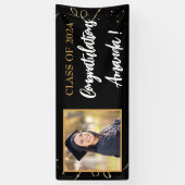 写真パーソナライズされたの卒業 横断幕 (縦)