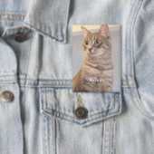 写真パーソナライズされたの名前 缶バッジ (インサイチュ)