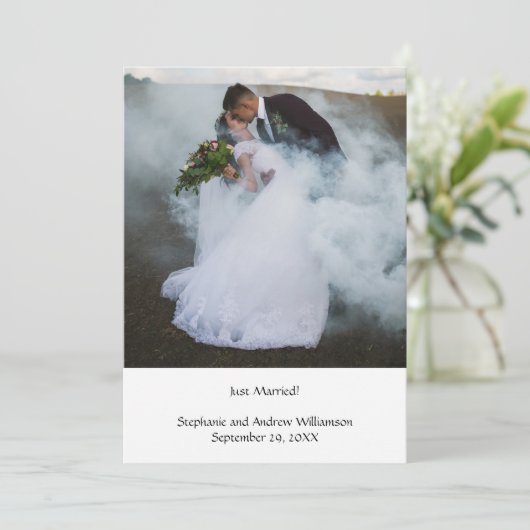 写真パーソナライズされたの投結婚落の告知 案内状 (スタンド正面)