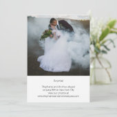 写真パーソナライズされたの投結婚落の告知 案内状