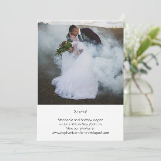 写真パーソナライズされたの投結婚落の告知 案内状 (スタンド正面)