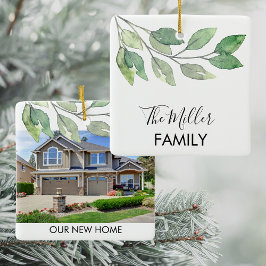 写真パーソナライズされたの新しいホーム セラミックオーナメント