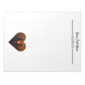 写真パーソナライズされたの書パッド ノートパッド (正面)