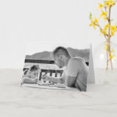 写真パーソナライズされたの父の日のカード カード (黄色い花)