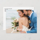 写真パーソナライズされたの目的地の結婚式 案内ポストカード (正面/裏面)