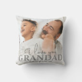 写真パーソナライズされたの祖父 クッション (正面)