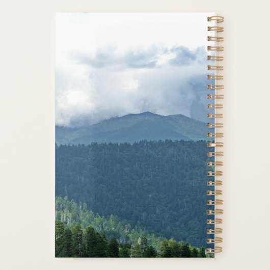 写真パーソナライズされたの素晴らし煙の山 プランナー手帳 (裏面)