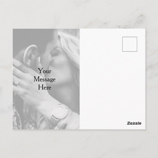 写真パーソナライズされたの結婚ありがとう ポストカード (裏面)
