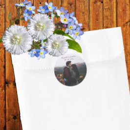 写真パーソナライズされたの結婚イベント ラウンドシール