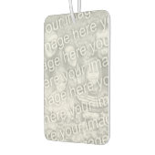 写真パーソナライズされたの結婚ピンクのギンガム カーエアーフレッシュナー (左)