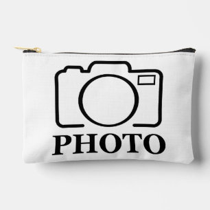 写真パーソナライズされたの結婚可愛モダンい追加エレガント アクセサリーポーチ