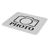 写真パーソナライズされたの結婚可愛モダンい追加エレガント カッティングボード (角)