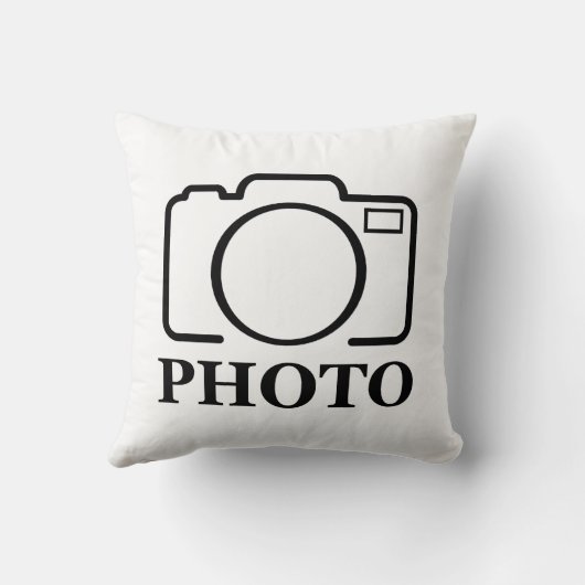写真パーソナライズされたの結婚可愛モダンい追加エレガント クッション (裏面)