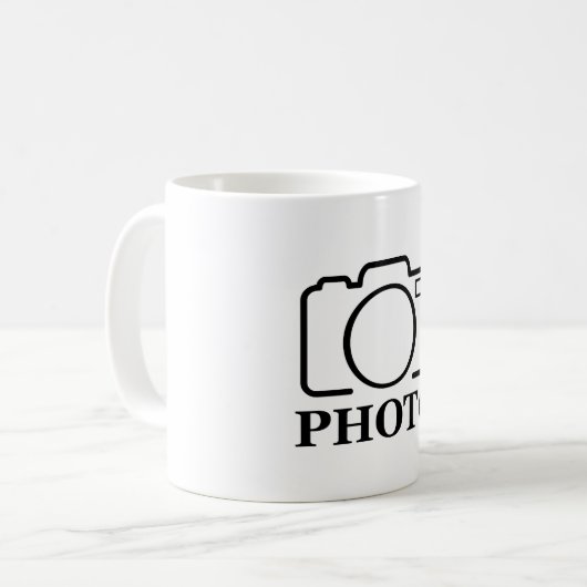 写真パーソナライズされたの結婚可愛モダンい追加エレガント コーヒーマグカップ (正面左)