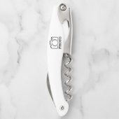 写真パーソナライズされたの結婚可愛モダンい追加エレガント ソムリエナイフ (裏面)