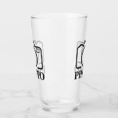 写真パーソナライズされたの結婚可愛モダンい追加エレガント タンブラーグラス (左)