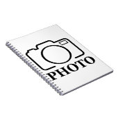 写真パーソナライズされたの結婚可愛モダンい追加エレガント ノートブック (右側)
