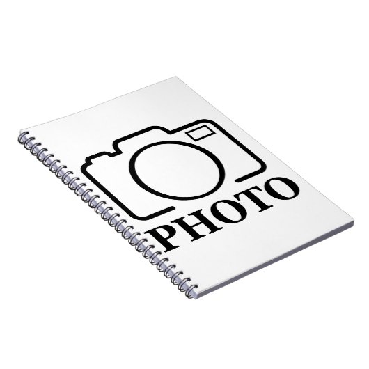写真パーソナライズされたの結婚可愛モダンい追加エレガント ノートブック (右側)