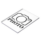 写真パーソナライズされたの結婚可愛モダンい追加エレガント ノートブック (左側)