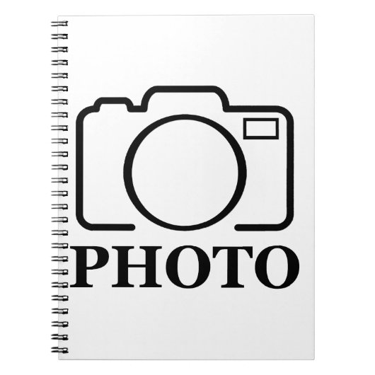 写真パーソナライズされたの結婚可愛モダンい追加エレガント ノートブック (正面)