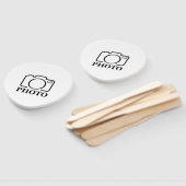 写真パーソナライズされたの結婚可愛モダンい追加エレガント ハンドファン (組立なし)