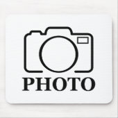 写真パーソナライズされたの結婚可愛モダンい追加エレガント マウスパッド (正面)