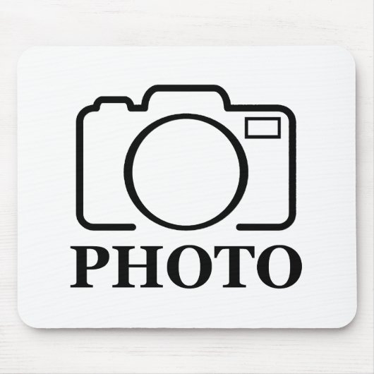 写真パーソナライズされたの結婚可愛モダンい追加エレガント マウスパッド (正面)