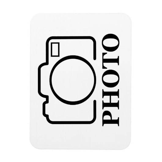 写真パーソナライズされたの結婚可愛モダンい追加エレガント マグネット (縦)