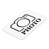 写真パーソナライズされたの結婚可愛モダンい追加エレガント マグネット (左側)