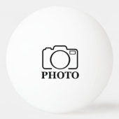 写真パーソナライズされたの結婚可愛モダンい追加エレガント 卓球ボール (正面)