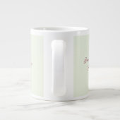 写真パーソナライズされたの結婚新郎新婦のカスタム ジャンボコーヒーマグカップ (裏面)