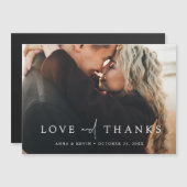 写真パーソナライズされたの結婚Thanks You Magnet (正面/裏面)