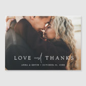 写真パーソナライズされたの結婚Thanks You Magnet (正面)