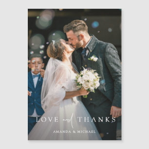 写真パーソナライズされたの結婚Thanks You Magnet