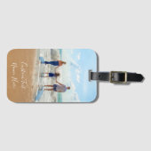 写真パーソナライズされたの荷物タグと文字名 ラゲッジタグ (正面横)