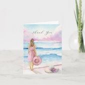 写真パーソナライズされたの葬儀サンキューカード 案内状 (正面)