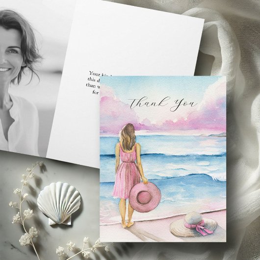写真パーソナライズされたの葬儀サンキューカード 案内状