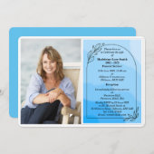 写真パーソナライズされたの葬儀招待状 招待状 (正面/裏面)