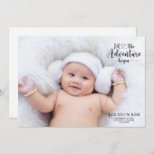 写真パーソナライズされたの誕生発表 (正面/裏面)