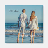 写真パーソナライズされたの追加 マグネット (正面)