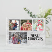 写真パーソナライズされたの4つのファミリ名 シーズンカード (スタンド正面)