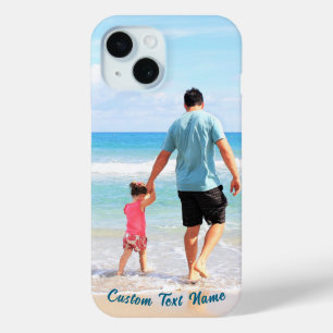 写真パーソナライズされたのiPhoneケース(文字名) iPhone 15ケース